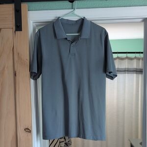 Lulu Lemon Blue Pique Shirt L